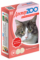 Доктор Zoo для кошек со вкусом ветчины, 90 таблеток